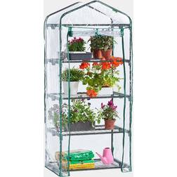 VonHaus Mini Greenhouse â 4 Tier Weatherproof